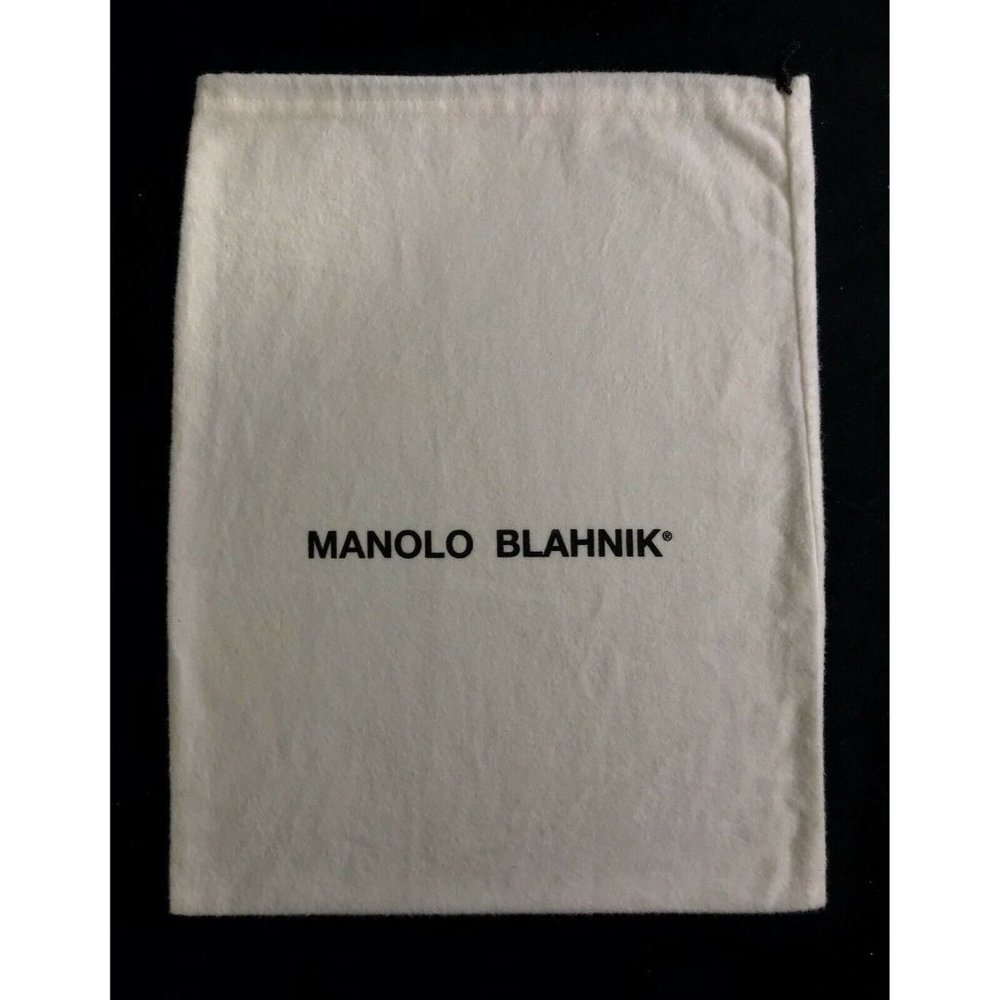 Manolo Blahnik Dust bag Storage Cover Drawstring 10.8" X 14"